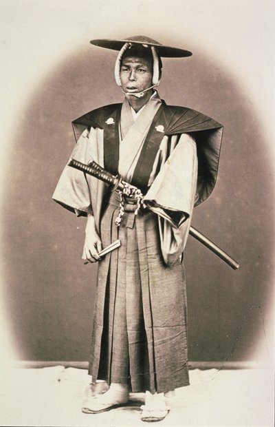 Japanese Court Official or Samurai, c.1870s by English Photographer